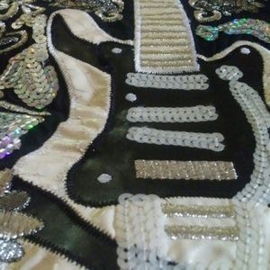 Vintage ECU GUITAR BLACK BUTTON DOWN SHIRT